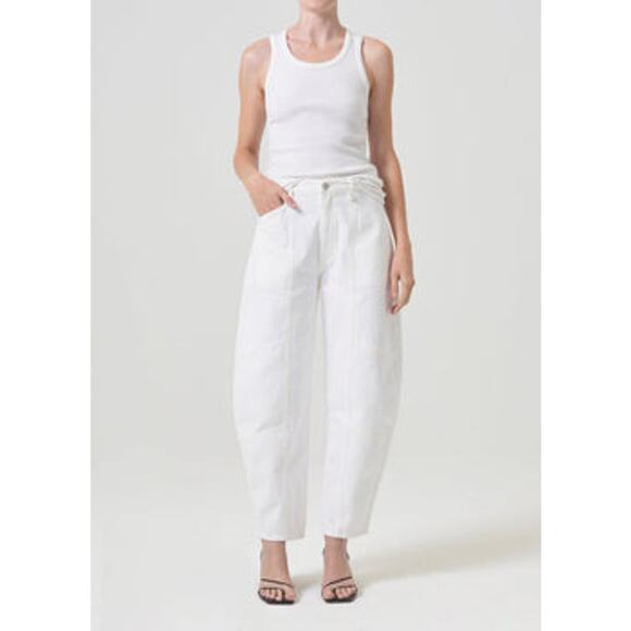 Agolde Mara Jean In MilkShake Size 30 NWT - Picture 1 of 11